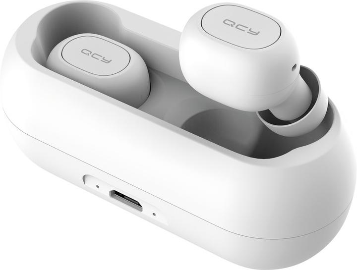 Actual product image QCY TWS Earphones Bluetooth V5.0 (white) (4 h, Wireless)