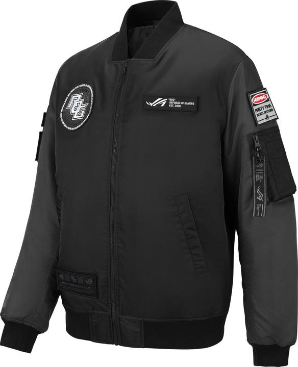 Image du produit ASUS ROG Cosmic Bomber, Bomber, Homme, Adulte, XL, SML, Black, Grey (XL)