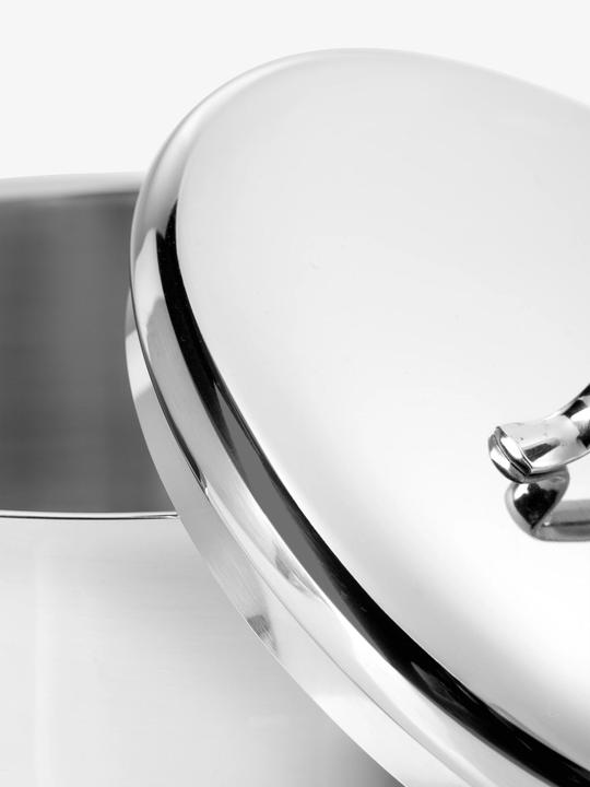 Produktbild WMF Stielkasserolle Topf klein 16cm Stieltopf Deckel Mini Induktion Edelstahl (16 cm, Kochtopf, Edelstahl)