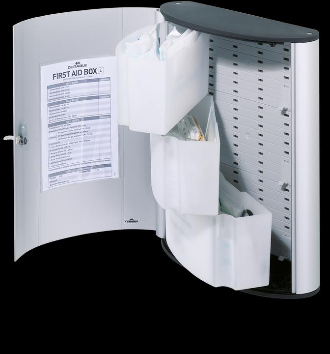 Actual product image Durable FIRST AID SET L first aid cabinet (Emergency cases)