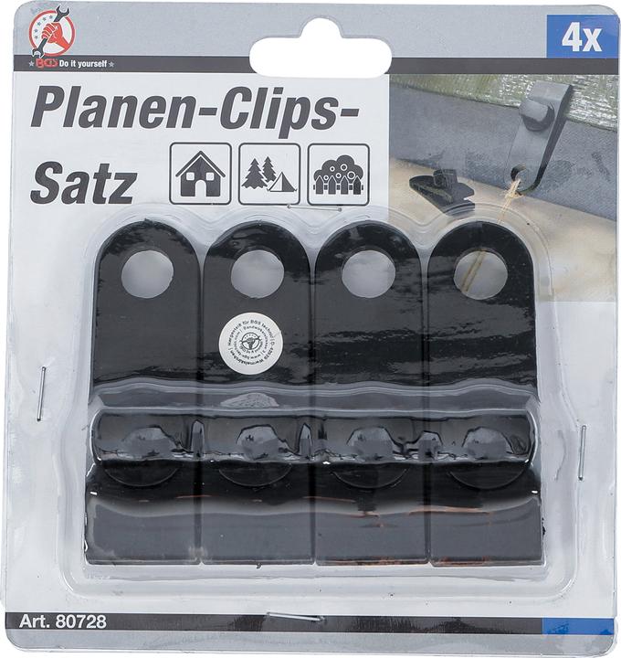 Produktbild BGS Planen-Clips-Satz 4-tlg.