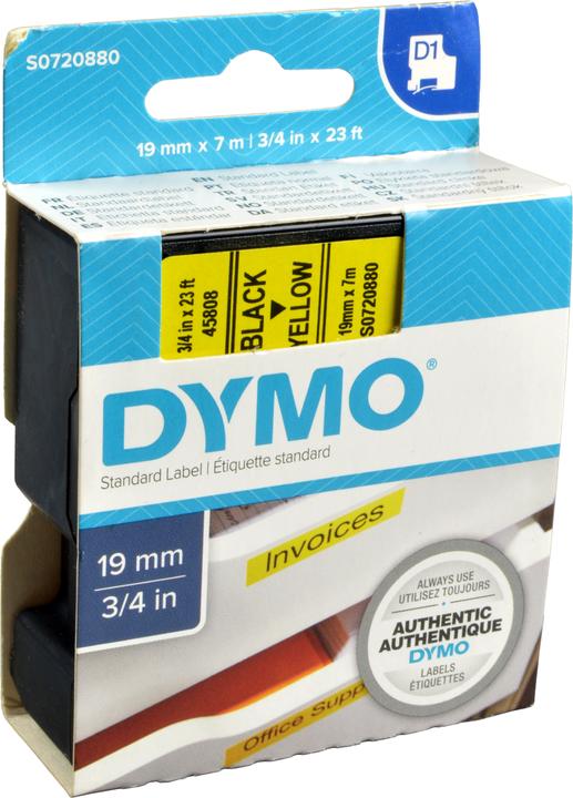 Actual product image Dymo S0720880 Standard tape (1.90 cm, Yellow)