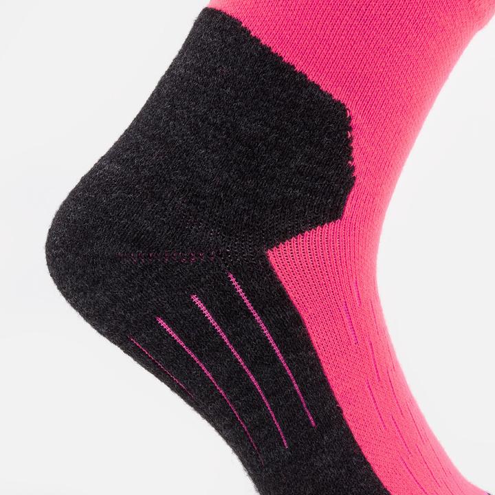 Actual product image Wedze Skisocken Snowboardsocken Erwachsene - 100 schwarz/neonpink (43, 46)