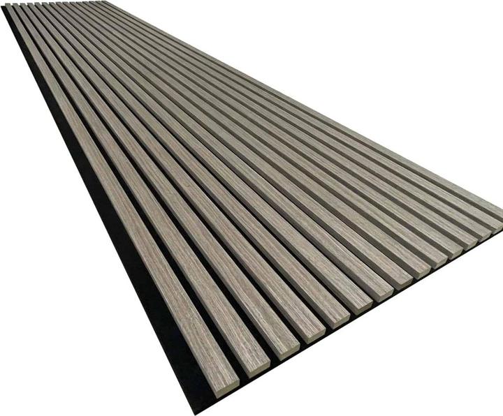 Actual product image Endorphin 10 Stück Akustikpaneele 61x266x2,1cm Holzfurnier Walnuss dunkel