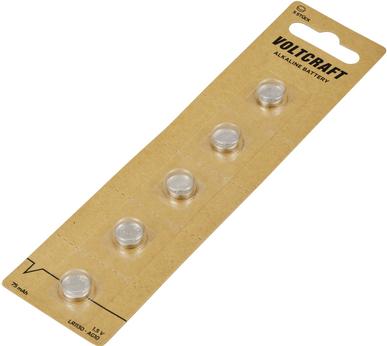 Voltcraft Knopfzelle LR 1130 1.5 V 5 St. 75 mAh Alkali-Mangan VC-16108005 (5 pcs., AG10, 75 mAh)
