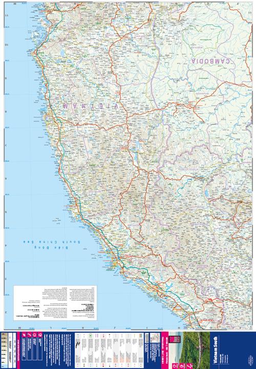 Produktbild Landkarte Vietnam Süd (1:600.000)