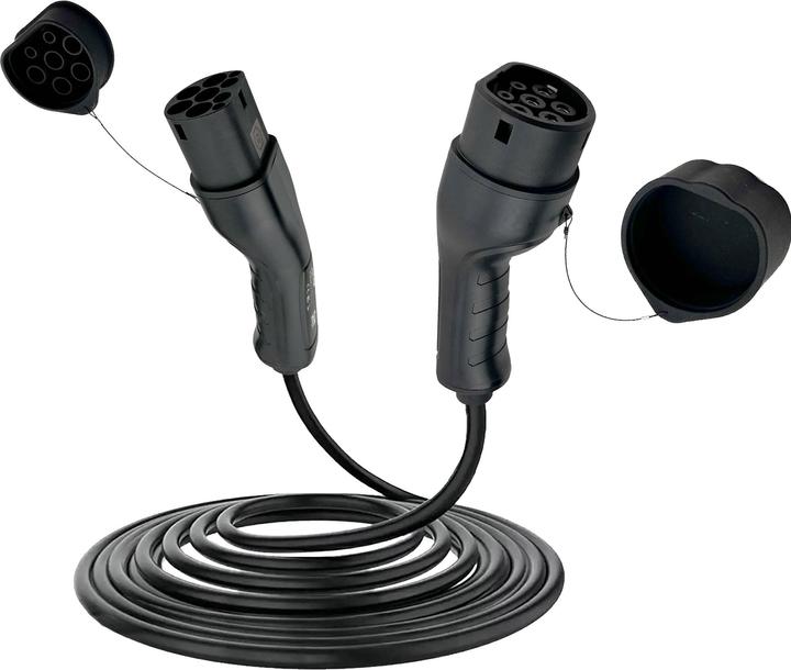 InLine Câble de recharge EV pour voiture (Type 2, 22 kW, 32 A, 5 m)