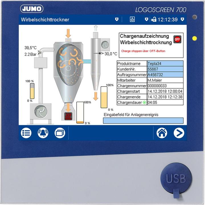 Jumo 00726480 Paperless recorder 230V
