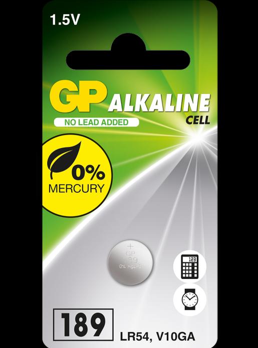 Actual product image GP Batteries GP Button cell Alkaline LR54 1.5V, 1 pc. (1 pcs., AG10, 44 mAh)