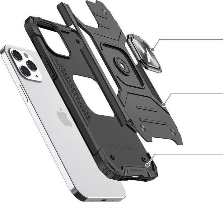 Produktbild Wozinsky Ring Armor case for iPhone 14 Pro armored cover magnetic holder gold ring (Apple iPhone 14 Pro)