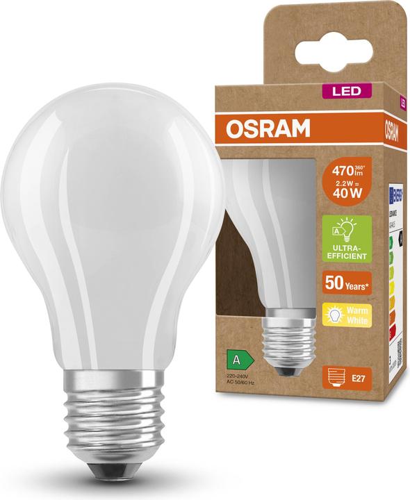 Image du produit Osram Filament Led Classic A (E27, 2.50 W, 470 lm, 1 x, A)