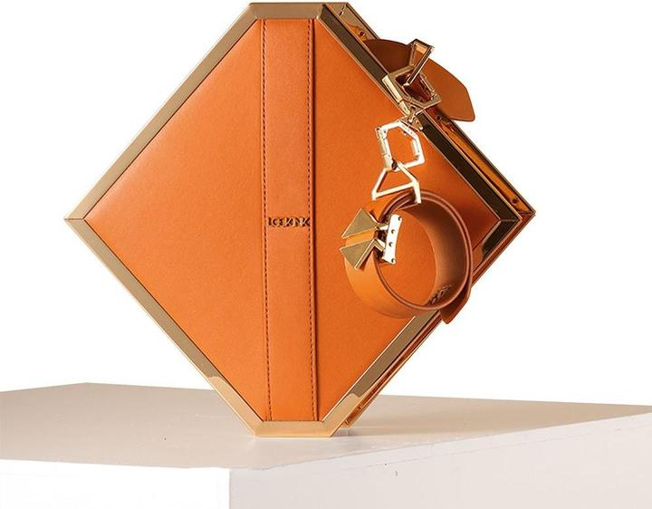 Lockink Mysterious Square Kink Bag braun