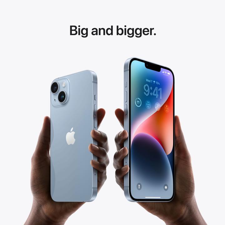 Actual product image Apple iPhone 14 (128 GB, Starlight, 6.10", SIM + eSIM, 12 Mpx, 5G)