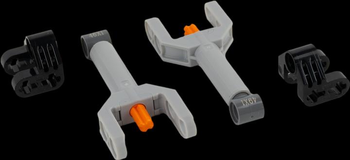 Immagine prodotto LEGO Technic 2 x Linearantrieb Stellzylinder mit Halterung NEU! Teile 4 Stueck