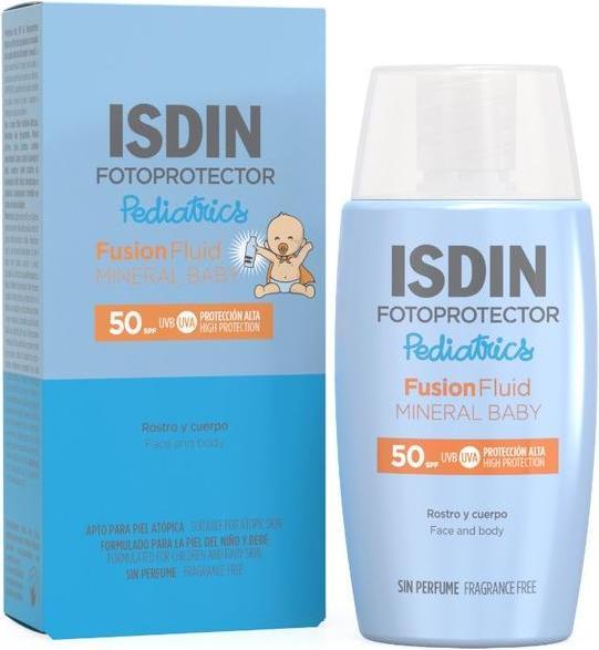 Actual product image Isdin Mineral Baby Fusion Fluid SPF50 (Suntan cream, SPF 50, 50 ml)