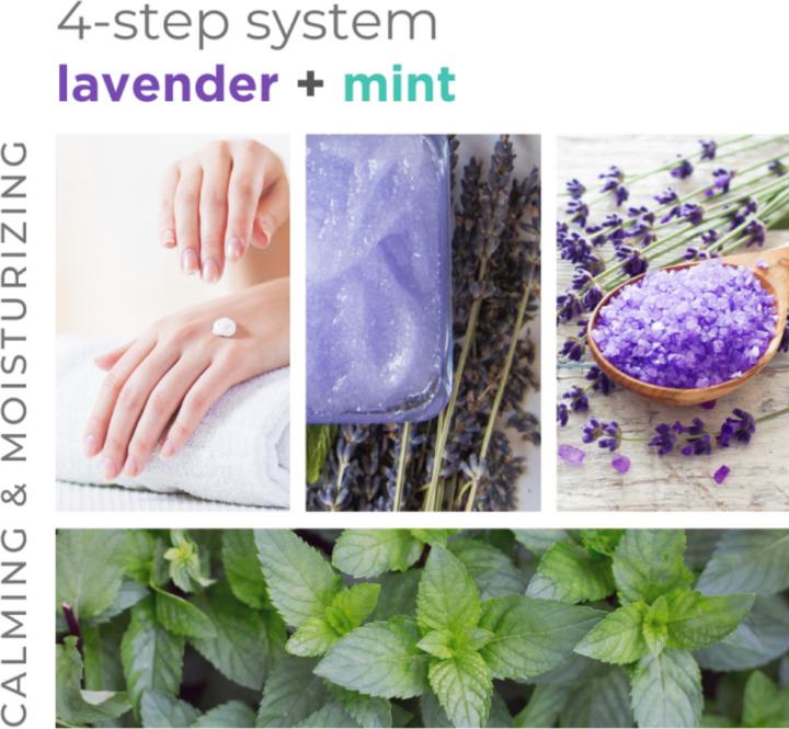 Produktbild Bcl Spa Calming Lavender + Mint 4 Step System (Fussbad, Fussmaske)