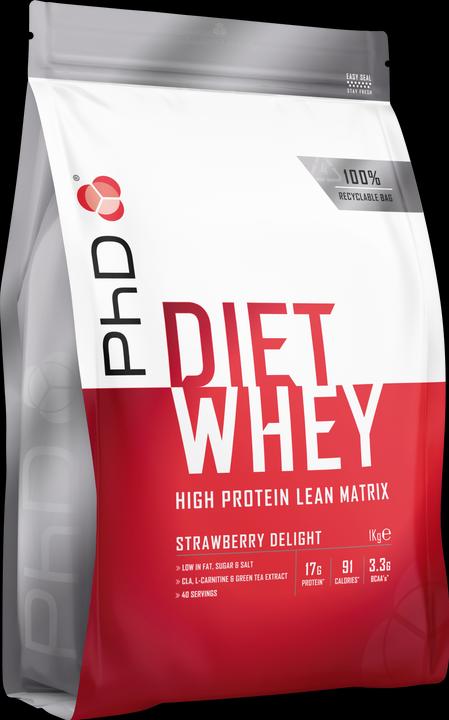 Actual product image PhD Nutrition Diet Whey (Strawberry, 1 pcs., 1000 g)