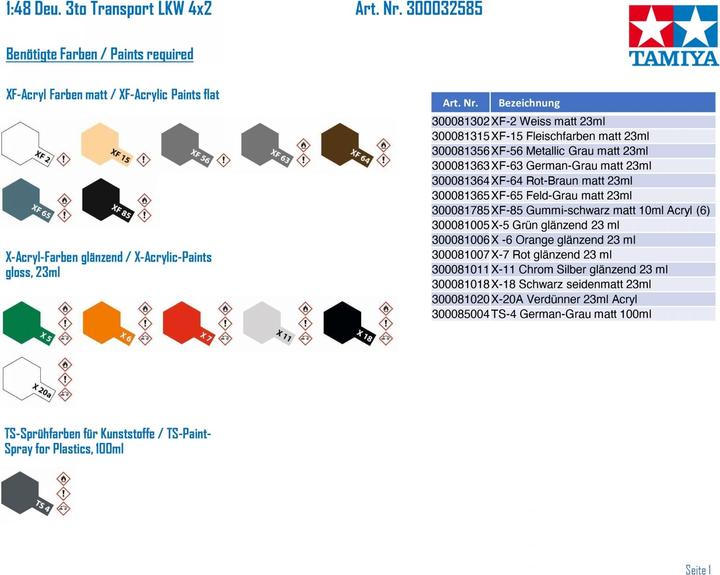 Produktbild Tamiya German 3ton 4x2 Cargo Truck