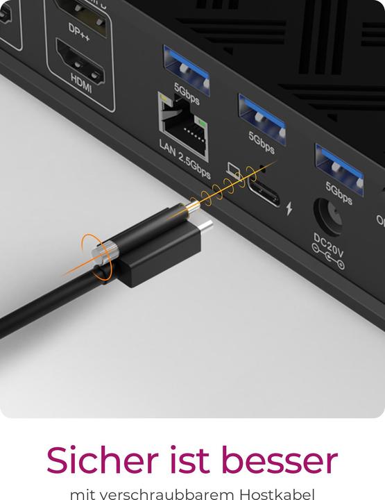 Image du produit Icy Box 17-in-1 DisplayLink (USB-C, 17 Ports)