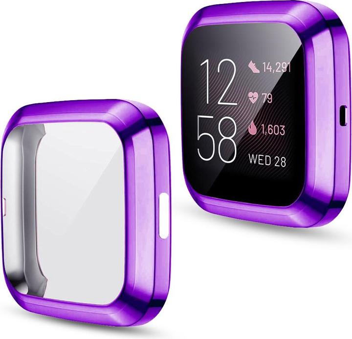 Actual product image Cover-Discount Fitbit Versa 2 - Rubber Protection Case purple
