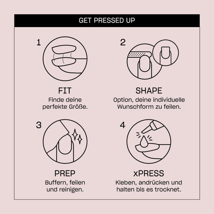Actual product image OPI Xpress/On Nail Art (Artificial nails, Rose)