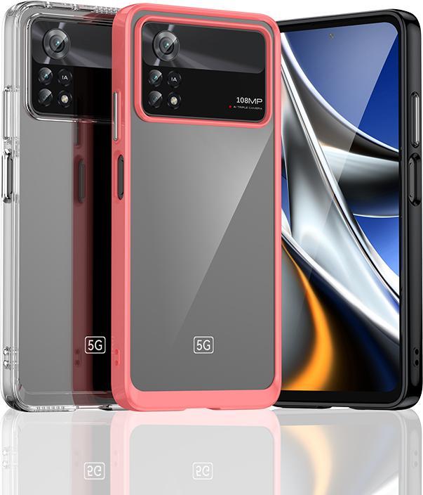 Actual product image Hurtel Outer Space Case for Xiaomi Poco X4 Pro 5G cover with a flexible frame blue (Xiaomi Poco X4 Pro 5G)