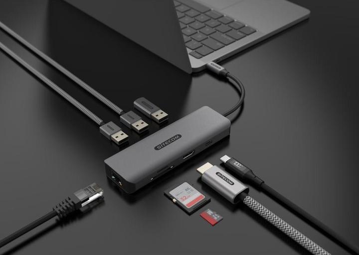 Actual product image Sitecom CN-5507 (USB-C, 8 Ports)