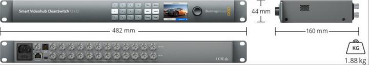 Produktbild Blackmagic Smart Videohub CleanSwitch 12x12 (Digital -> Digital)