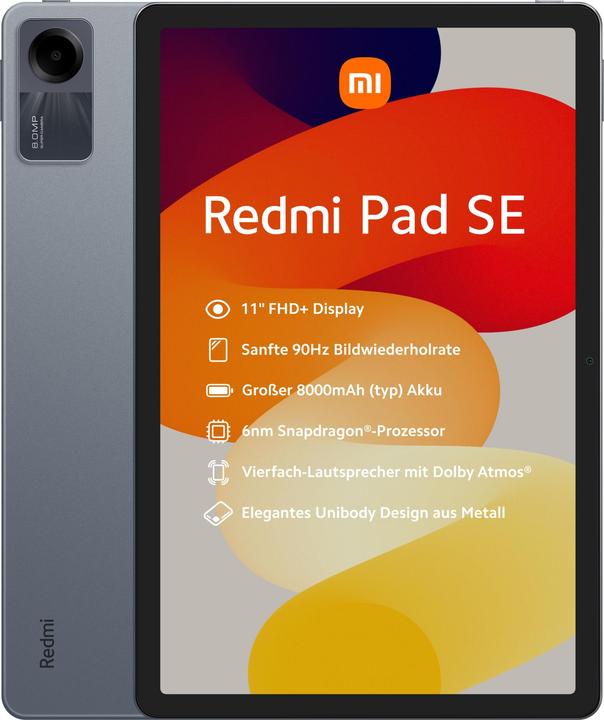 Actual product image Xiaomi Redmi Pad SE (WLAN only, 11", 128 GB, Graphite grey)