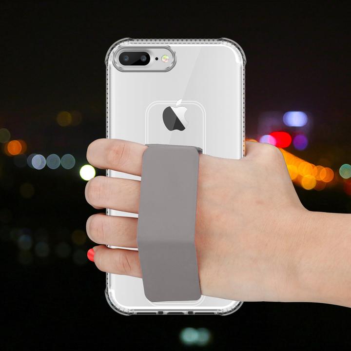 Productafbeelding Cadorabo Hoesje voor Apple iPhone 7 PLUS / 7S PLUS / 8 PLUS in TPU met houder LM167 Style (Apple iPhone 7 Plus, Apple iPhone 7s Plus)
