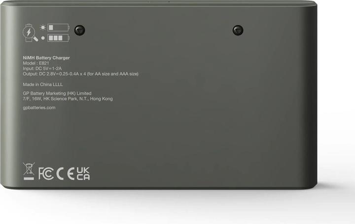 Produktbild GP Batteries E821 (9 Stk., AA, AAA, 2600 mAh, Ladegerät inkl. Akku)