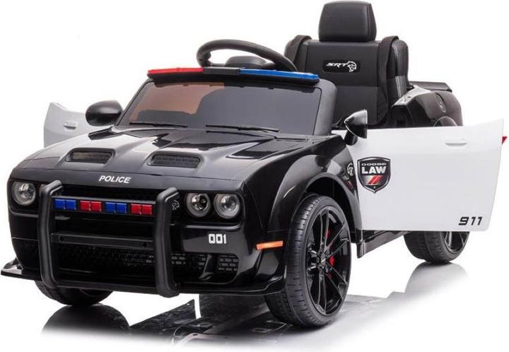Produktbild Es-toys Kinderfahrzeug - Elektro Auto "Dodge Challenger Polizei" Lizenziert - 12V7A Akku,2 Motoren- 2,4Ghz + (12 V)