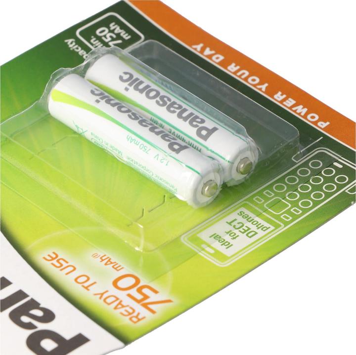 Produktbild Panasonic Rechargeable DECT (2 Stk., AAA, 750 mAh)