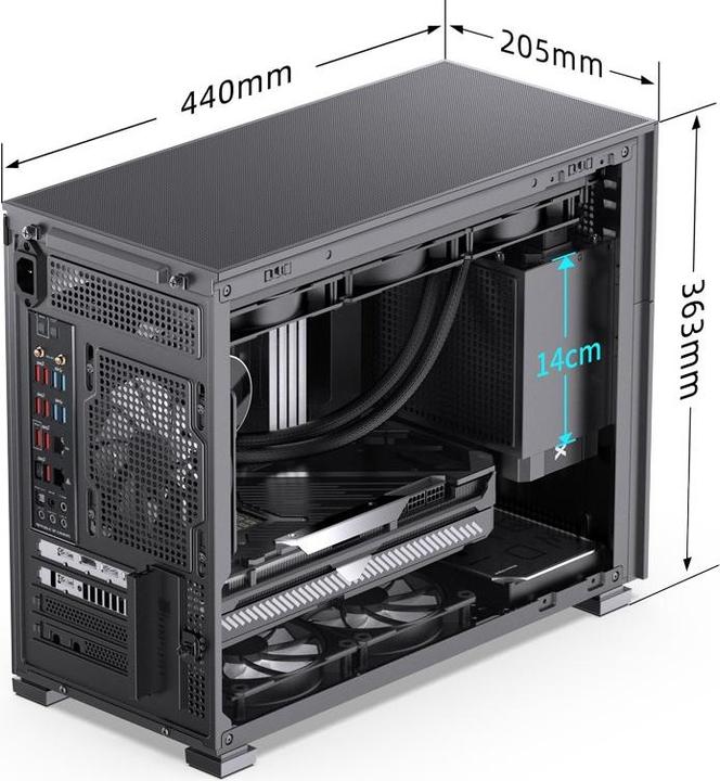 Immagine prodotto Jonsbo D31 Mesh Screen (DTX, ITX, Mini-ITX)