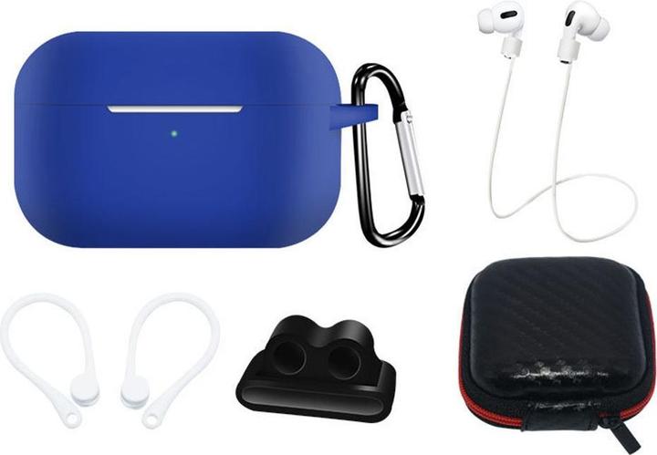 Produktbild Hurtel Silikonhüllen-Set für AirPods Pro 2 / AirPods Pro 1 + Hülle / Ohrbügel / Umhängeband / Uhrenarmbandh (Kopfhörer Hülle)