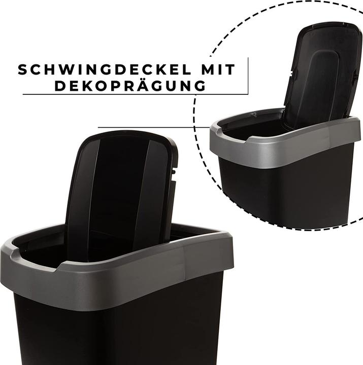 Image du produit 2friends 2 poubelles avec couvercle basculant (50 l)