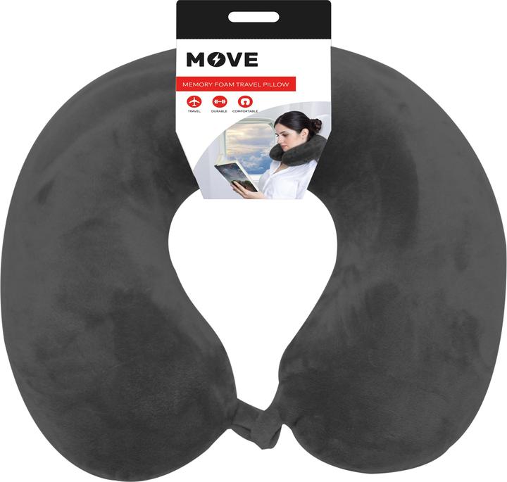 Move Memory Foam Travel Pillow Black (Kopf- & Nackenkissen)