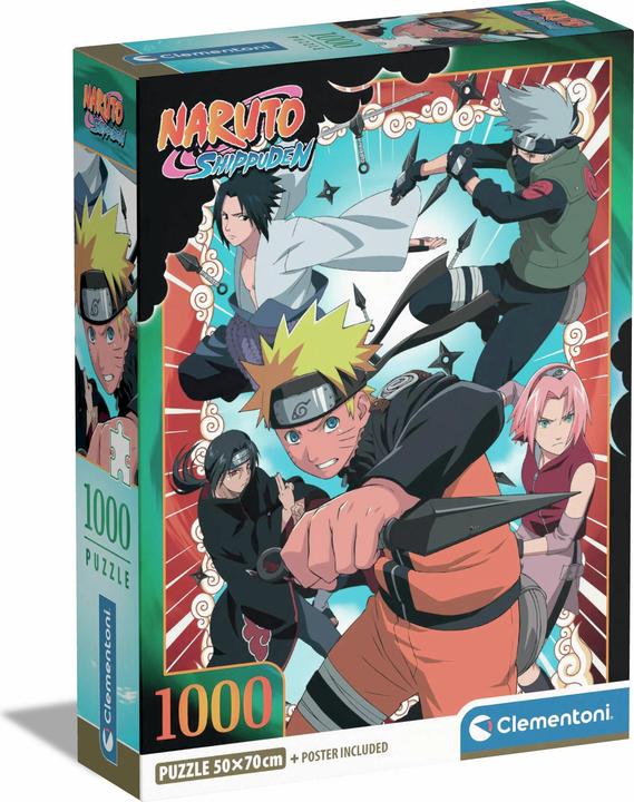 Actual product image Clementoni 1000 piece puzzle: Naruto Shippuden (1000 pieces)