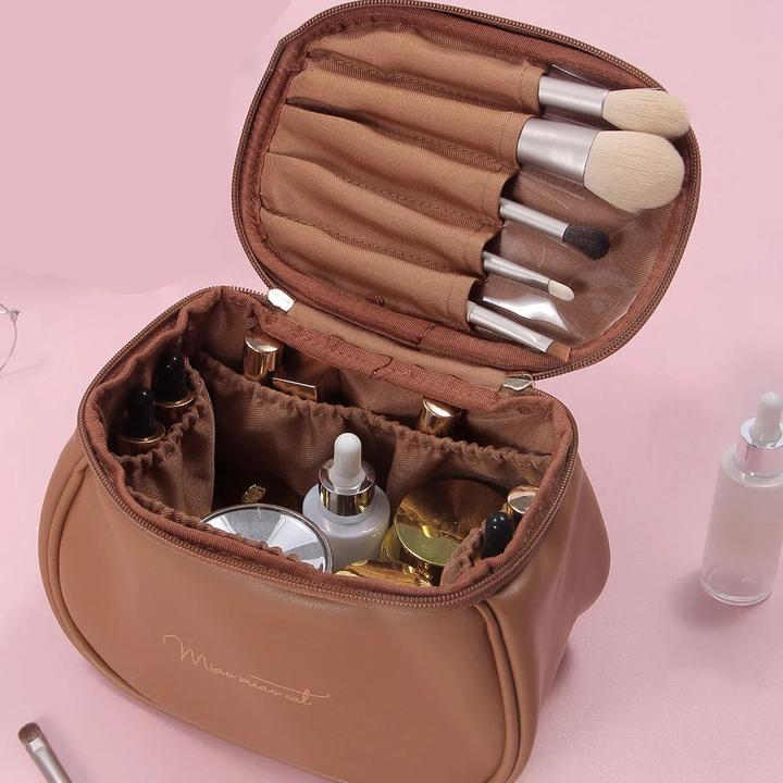 Immagine prodotto Only-Bags.Store Borsa da viaggio in pelle per il trucco, grande borsa per il trucco per uscire