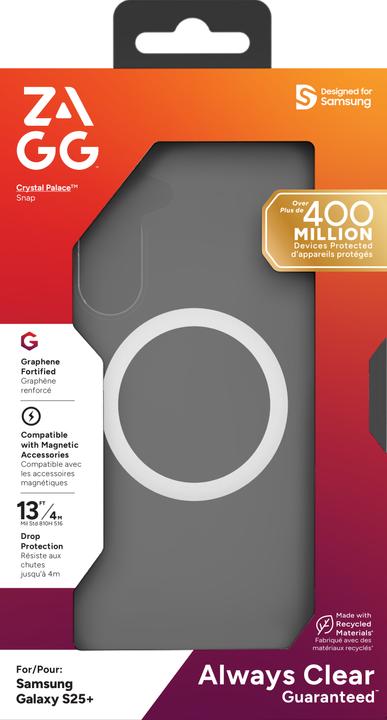 Actual product image Zagg Crystal Palace Snap Samsung Galaxy S25+ (Samsung Galaxy S25+)
