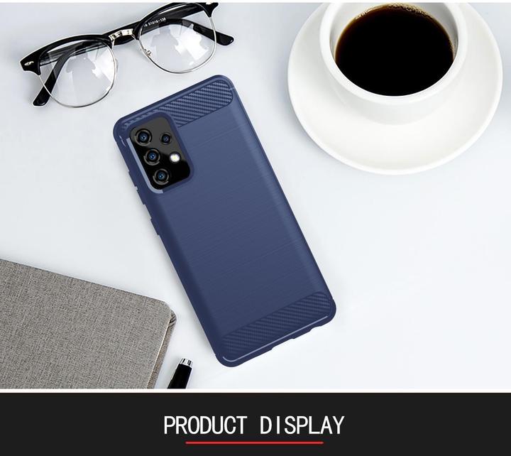 Produktbild Cadorabo TPU Ultra Slim carbon edelstahl Kombi Cover (Samsung Galaxy A52 5G)