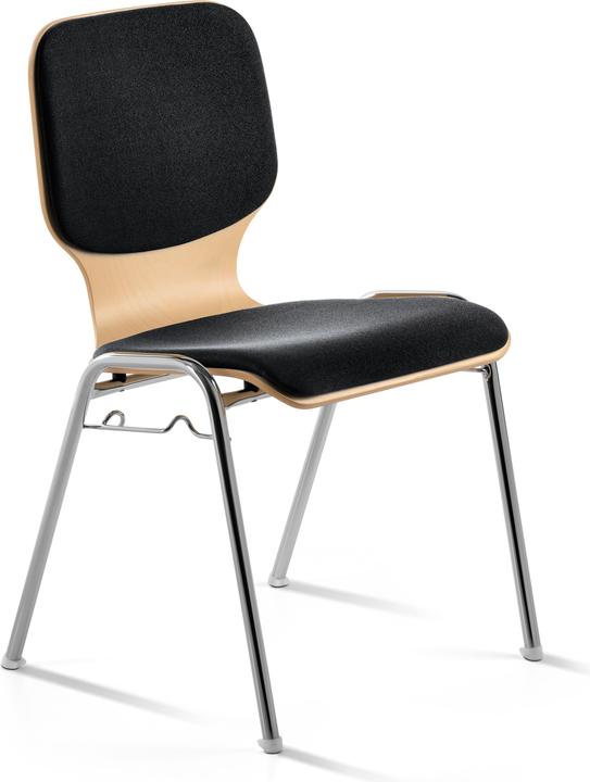 Stapelstuhl myDARIO 2116 01 26 397 schwarz Stoff