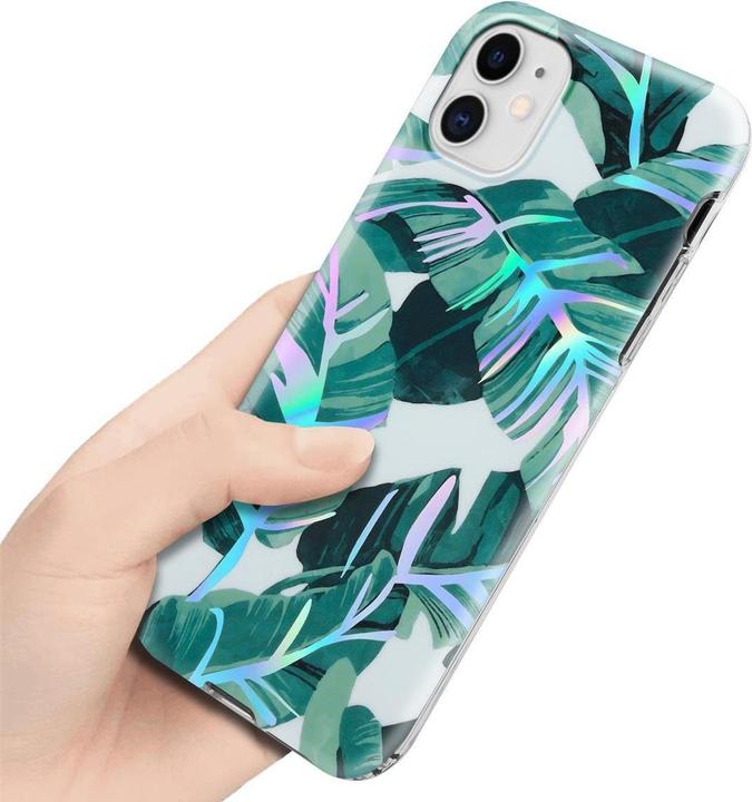 Produktbild Cadorabo IMD TPU Bunte Blumen & Blätter Cover (Apple iPhone 11)