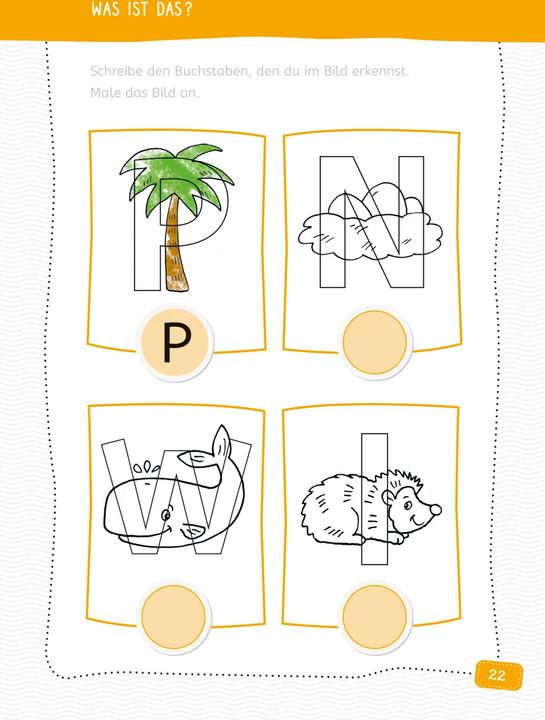 Actual product image Ravensburger My sticker puzzle block: Letters for children from 5 years - playful letters