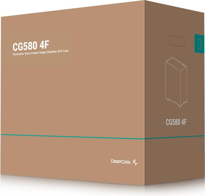 Image du produit Deepcool CG580 4F (schwarz, Tempered Glass x 2) (mATX, ITX, ATX)