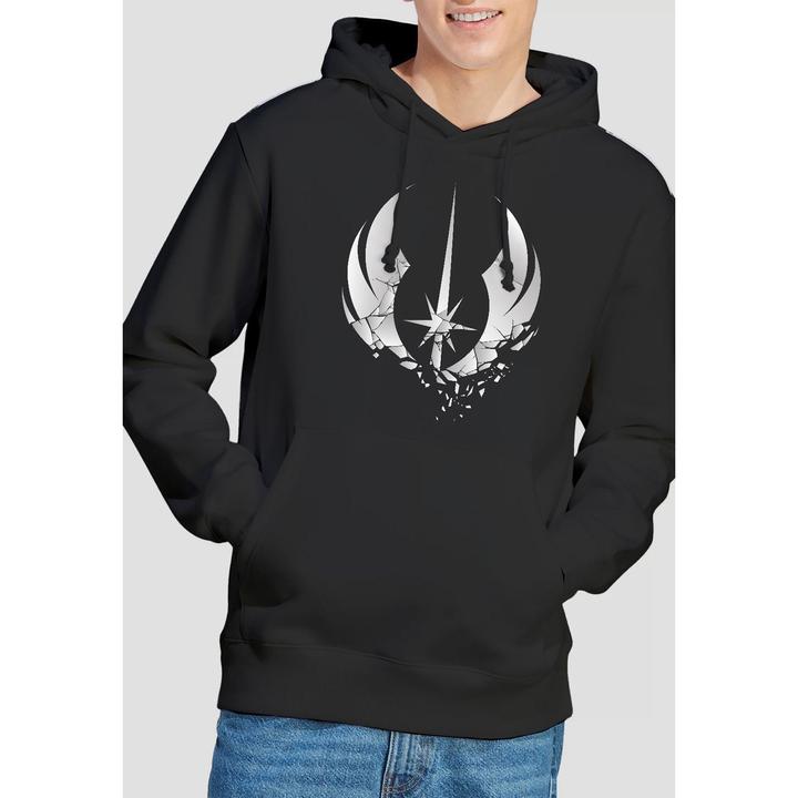 Immagine prodotto Star Wars Jedi Felpa con Cappuccio Obi Wan Kenobi In Frantumi Uomo (S)