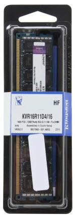 Immagine prodotto Kingston ValueRAM ECC registrato (1 x 16GB, 1600 MHz, DDR3-RAM, DIMM)