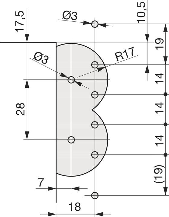 Image du produit Maco Palier de ciseaux DT160, 4/18 et 12/18 mm, 160 kg, argent (227470)
