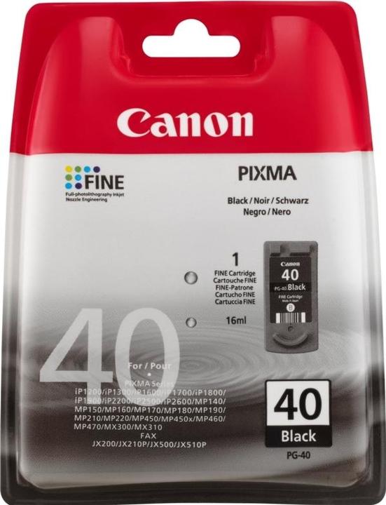 Produktbild Canon PG-40 BLK INK BLISTER W/SEC (BK)