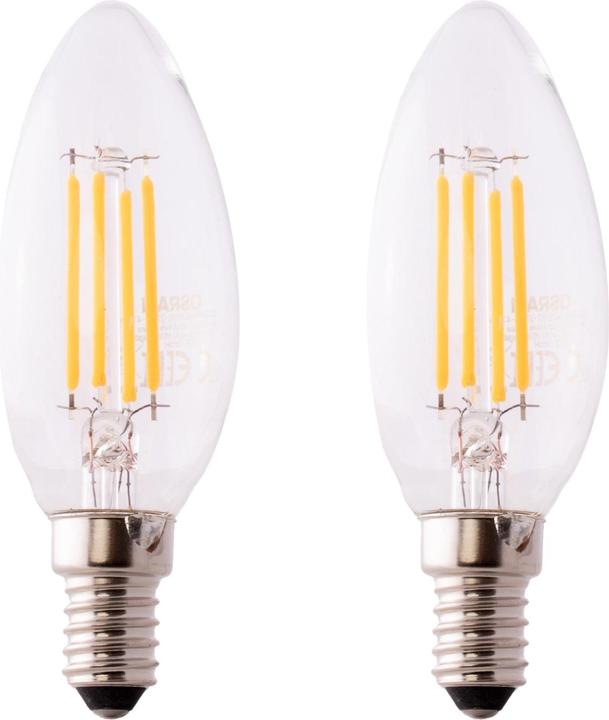 Actual product image Osram LED lamp (E14, 4 W, 470 lm, 2 x, E)